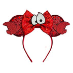 2025 New Style Mickey Minnie Ear Headband Sequin Bows Girl Adult Kids Halloween Party Cosplay Hair Accessories Princess Hairband