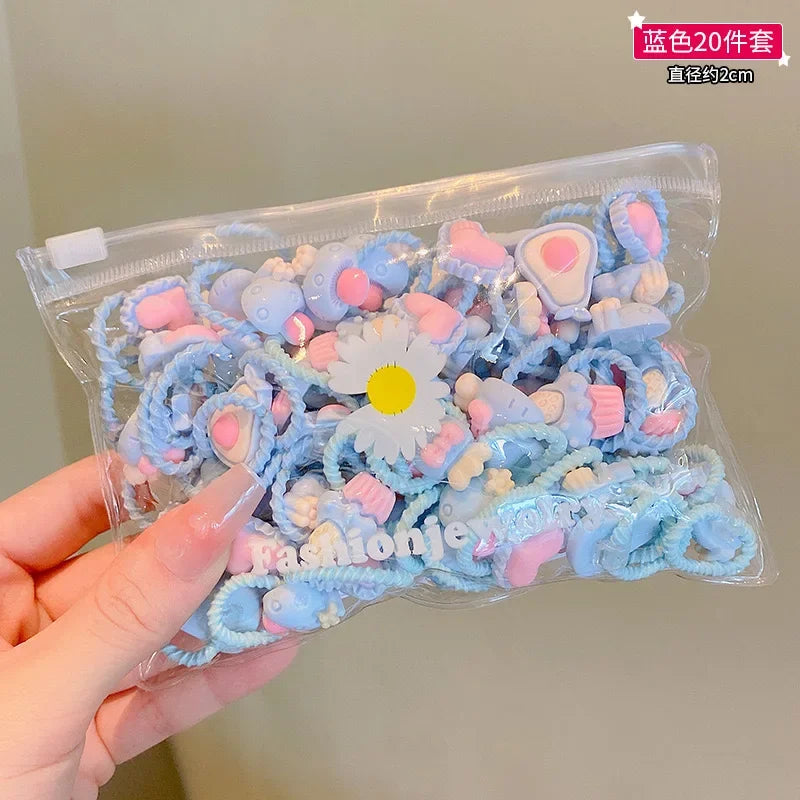 Children's Rubber Band Does Not Hurt The Hair Elastic Girl Head Rope Small Tie Hair Chirp Scrunchies Headdress Baby Accessories