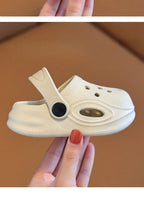 2026 Summer Casual Children Slippers Solid Color Clogs Sandals for Boys Girls Simple Anti-Slip Hollow Sandals Daily