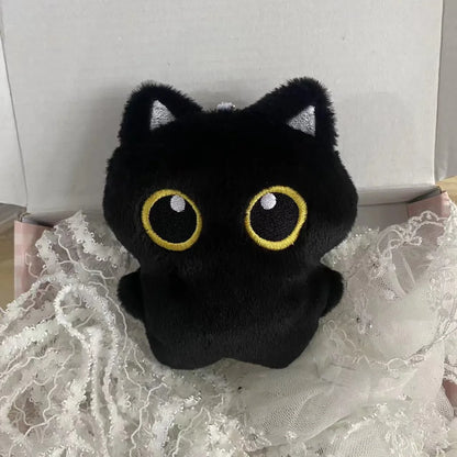 Cute Black Cat Plush Toy Doll – Soft Cuddly Pillow & Pendant Gift