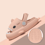 Children Sandals Kids Slippers Shoes Cartoon Shark Summer Boys Girls Baby Thick Soft Sole Non-slip