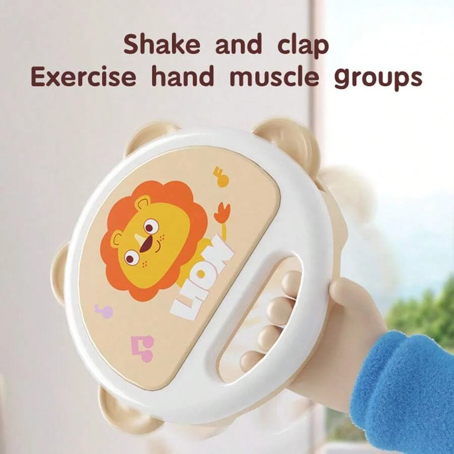 Baby Clapping Tambourine Delicate Tambourines Percussion Instrument Adorable Tambourines Handheld Tambourine Instrument For Kids