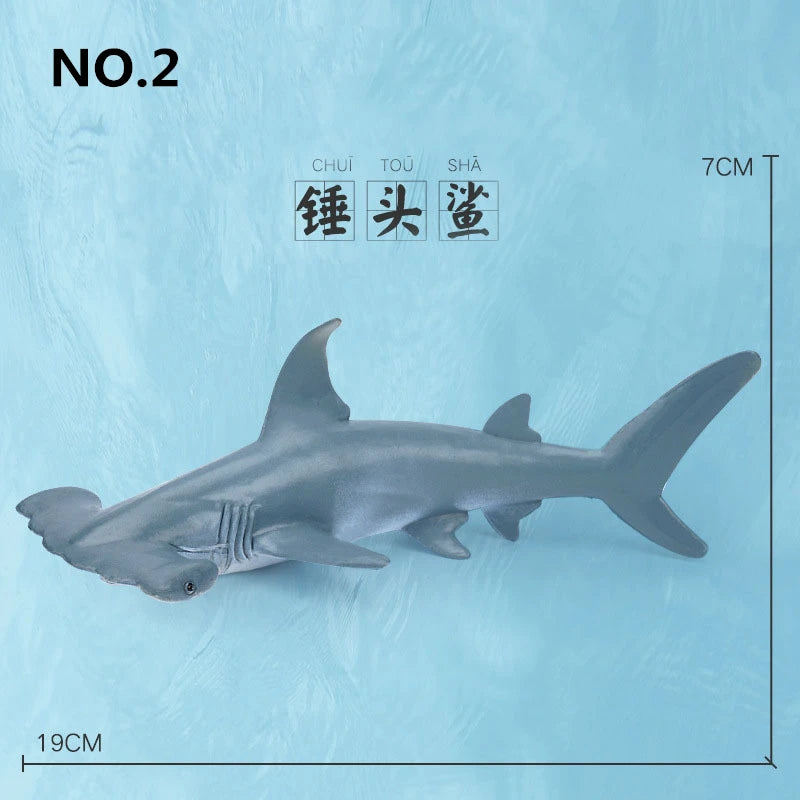 12 Styles Simulated Marine Sea Life Whale Shark Model Ocean Animals Dolphin Creative Home Decor Toys For Children Christmas Gift