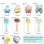 1/11 PCS Beach Toys for Kids Sand Toys Set for Toddlers Sandbox Toys with Bucket Shovel Rake Set Summer Outdoor Children Gift