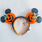 Disney Princess Headband Mickey Ear Rapunzel Sequin Bow Hair Hoop Birthday Gift Girl Accessories Halloween Gift Christmas Jack