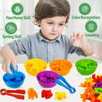 Counting Animal Toys Matching Game for Kids