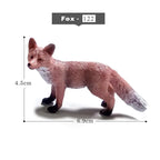 Simulation Fox Rabbit Squirrel Parrot Bird Badger Figurine Animal Model Home Decor Miniature Fairy Garden Decoration Accessories