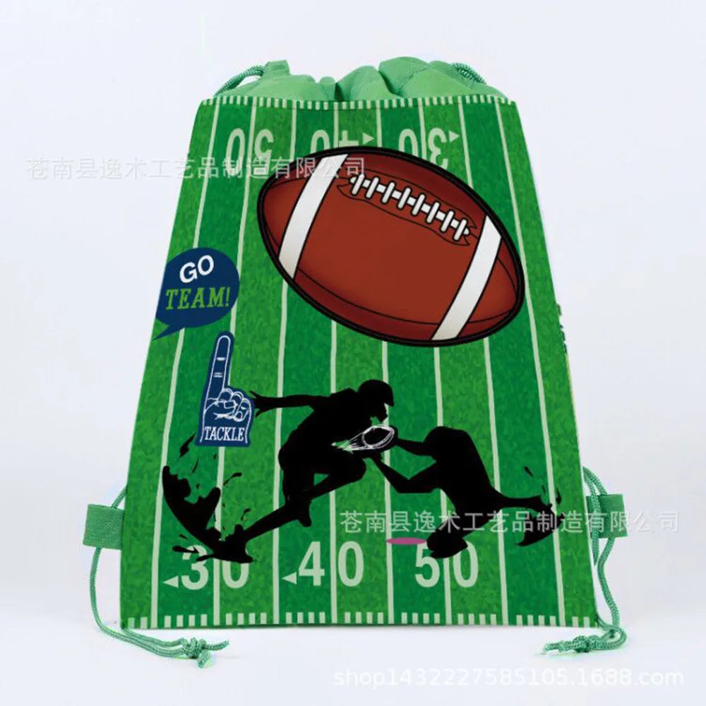 1pc Non Woven Drawstring Bag Birthday Party Gift Bag for Boys Girls Shoulder Storage Bag Multiple Themed Parties to Choose from