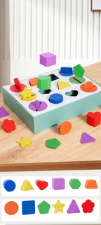 Wooden Geometric Solids Sorting Toy for Kids