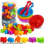 Counting Animal Toys Matching Game for Kids