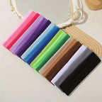 10PCS Women'S Elastic Headbands, Made of Woven Polyester, Non-Slip, Sweat-Absorbing, Suitable for Yoga, Running, And Sports