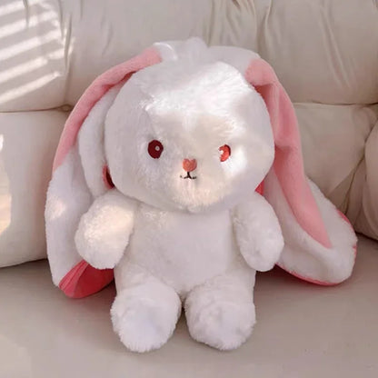 Cute Strawberry Carrot Rabbit Plush Toy – Soft Cuddly Bunny Doll