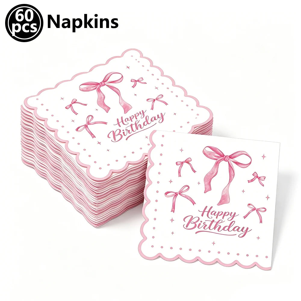 Pink Bow Cupcake Liners Coquette Bow Cupcake Wrappers Baking Cups for Baby Shower Wedding Bridal Showers Birthday Party Decors