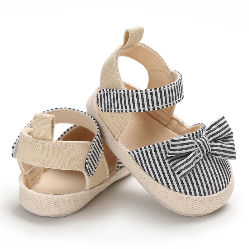 Baby Girl Summer Sandals Soft Sole Walking Shoes with Bow