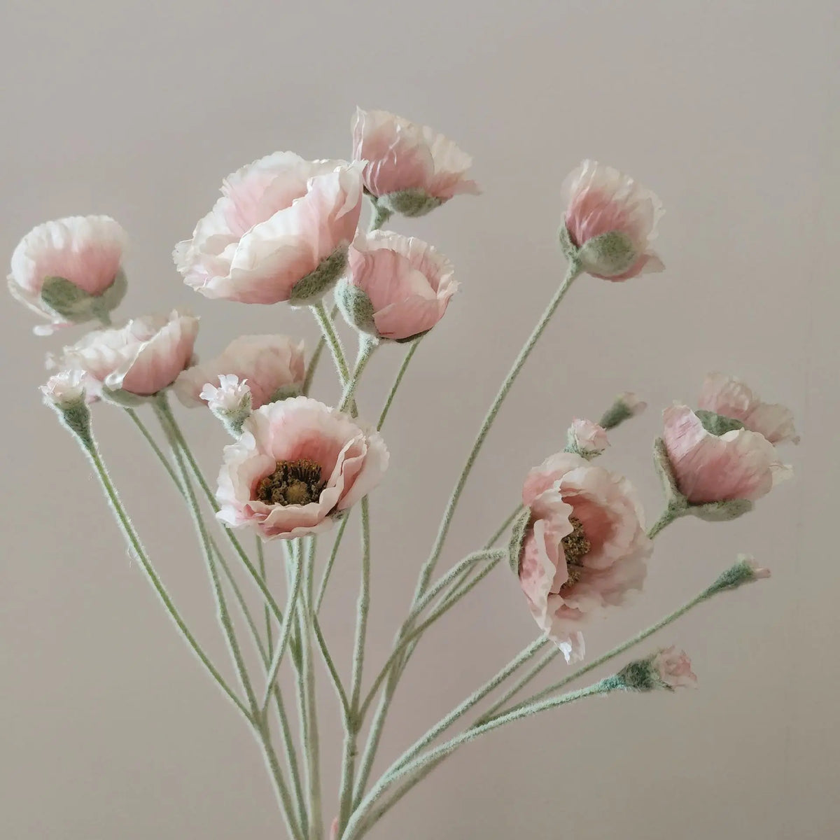 Poppy Artificial Flowers 65cm Long Stem Fake Flowers For Home Decor Garden Wedding Party Decoration DIY Flower Arrangement New