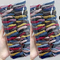 50pcs Girl Mixed Color Simple Hair Ties Hair Accessories