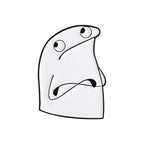 Funny Cartoon Characters Flork Enamel Pins No Me Ofrezcan Pan Simple Figure Brooches Lapel  Badge Jewelry Gifts for Friends