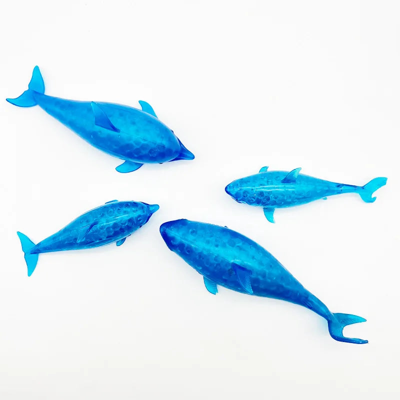 Squishy Shark Stress Balls Dolphin Squeeze Ball Stretchy Stress Squish Ball Sea Animal Squeeze Squishy Toys for Kids Adults