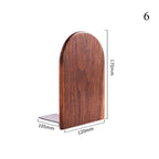 Nature Wooden Bookends Desktop Bookshelf Desk Organizer Office Home Book Accessories Storage Book Holder Wood Book Ends