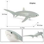 Oenux Ocean Life Animals Whale Dolphin Basking Shark Narwhal Tropical Fish Model Action Figures PVC Education Toy Kids Gift