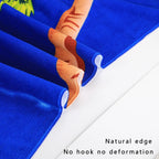1 Pack of Cartoon Hooded Poncho Bath Towels for Children Aged 2-7, Made of Polyester Fiber with Strong Water Absorption, Cartoon-Themed Bath Towel, Suitable for Beach Trips, Bathroom Supplies