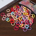 50/100Pcs Colorful Nylon Hair Bands for Children Scrunchie Hair Ties Rubber Band Kids Elastic Hair Leagues Girl Hair Accessories
