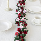 250CM Artificial Rose Flowers for Wedding Home Room Decoration Spring Autumn Garden Arch Christmas Rattan DIY Fake Plants Vine