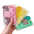 50/Set Colorful Elastic Hair Bands Children Girl Ponytail Holder Elastic Rubber Bands For Women Hair Accessories Headband