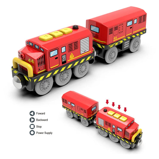 Magnetic Electric Train Car Locomotive with Carriages Toy
