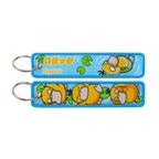 Japanese Anime Elf Monsters Keychain for Cars Backpack Key Holders Embroidery Keyrings Key Tag Jet Tag Accessories Gifts 1pcs