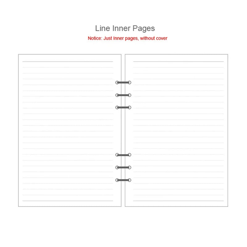 A5 A6 A7 Laser Notebook Planner Organizer Binder Books Journal Sketchbook Accessories Diary Office Supplies Notebook