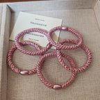 5PC Good High Elasticity Four Season Universal Hair Ties for Women Girls Ladies Ponytail Holder Hair Rings Rope Accessories