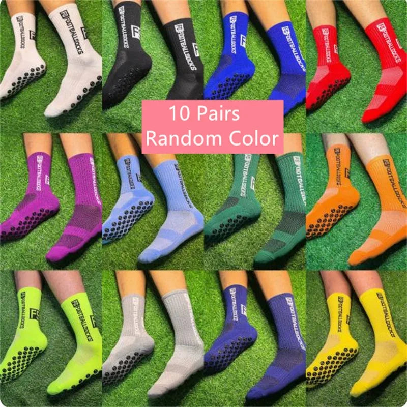 1/3/10 pairs fessional Non-slip Football Socks Men Women Sports Socks Silicone Bottom Soccer Sport Running Cycling Grip Sock