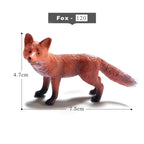 Simulation Fox Rabbit Squirrel Parrot Bird Badger Figurine Animal Model Home Decor Miniature Fairy Garden Decoration Accessories