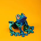 3D Printing Simulation Tree Frog Joint Movable Frog Ornaments Kitchen Home Decoration Office Animal Desk Toy Refrigerator Magnet