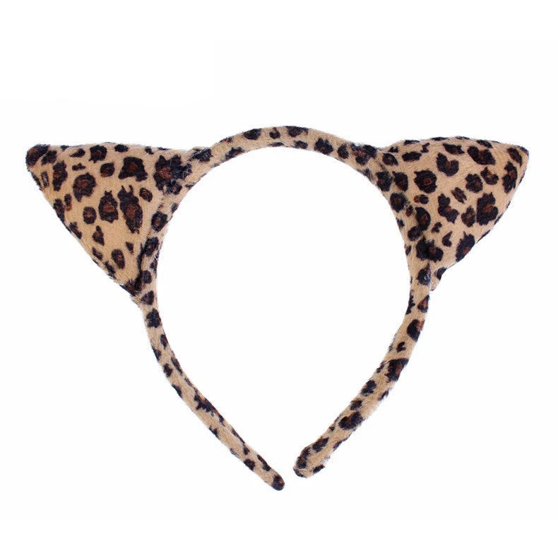 Cute Cartoon Animal Headgear Cosplay Anime Frog Monkey Tiger Masquerade Halloween Party Props Kawaii Cat Headband Birthday Gifts