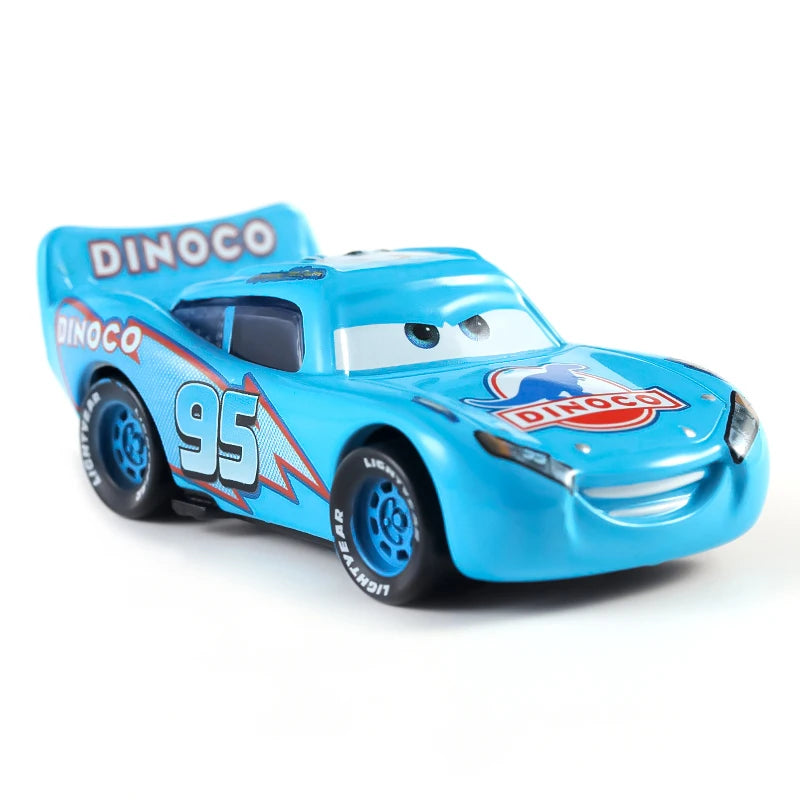Cartoon Pixar Cars Lightning McQueen 1/55 Metal Die Casting Anime Figure Storm Jackson Racing Toys Collectibles Children's Gifts