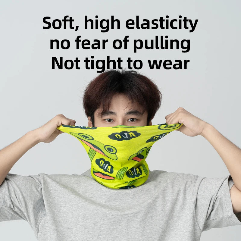 ROCKBROS Cycling Face Mask Sun Protection Hooded Scarfs Summter Breathable Bike Headband Motorcycle MTB Road Bicycle Headscarf