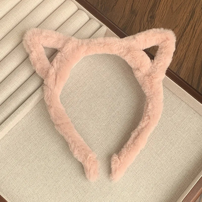 1 Plush Cat Ear Headband with Cute and Girlish Style, Perfect for Daily Use, Cute and Eye-catching