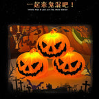 Pumpkin Lantern Candle Light Halloween Skull Ghost Face Lamp Kids Gift For Bedroom Garden Party Decoration Atmosphere Light