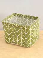 Random Cotton Hemp Storage Basket with Handheld Printed Tabletop, Miscellaneous Sorting Cabinet, Small Clothing, Fabric Storage