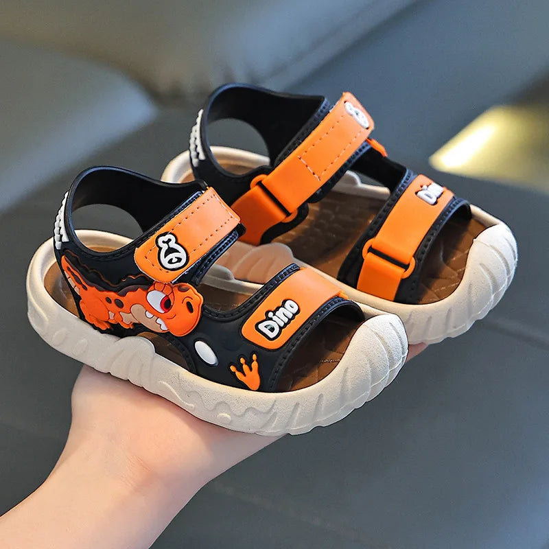 Kids Sport Sandals Breathable Velcro Shoes for Children