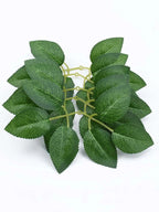 50/100pcs Artificial Plant Rose Leaves Christmas Home Outdoor UV protection Garden Wall Wedding Bridal Bouquet Diy Decorative