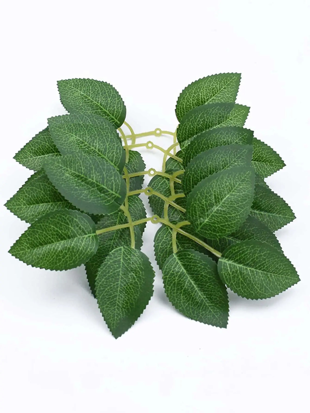 50/100pcs Artificial Plant Rose Leaves Christmas Home Outdoor UV protection Garden Wall Wedding Bridal Bouquet Diy Decorative