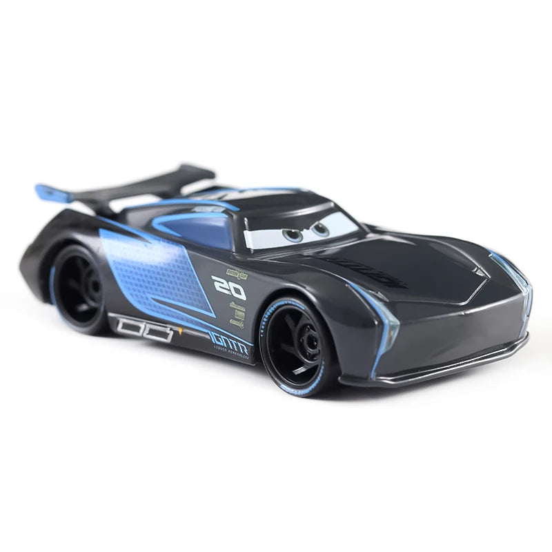 Cartoon Pixar Cars Lightning McQueen 1/55 Metal Die Casting Anime Figure Storm Jackson Racing Toys Collectibles Children's Gifts