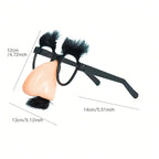 1pc Black Glasses With Eyelash & Nose & Beard Halloween Party Decoration Glasses For Women And Men