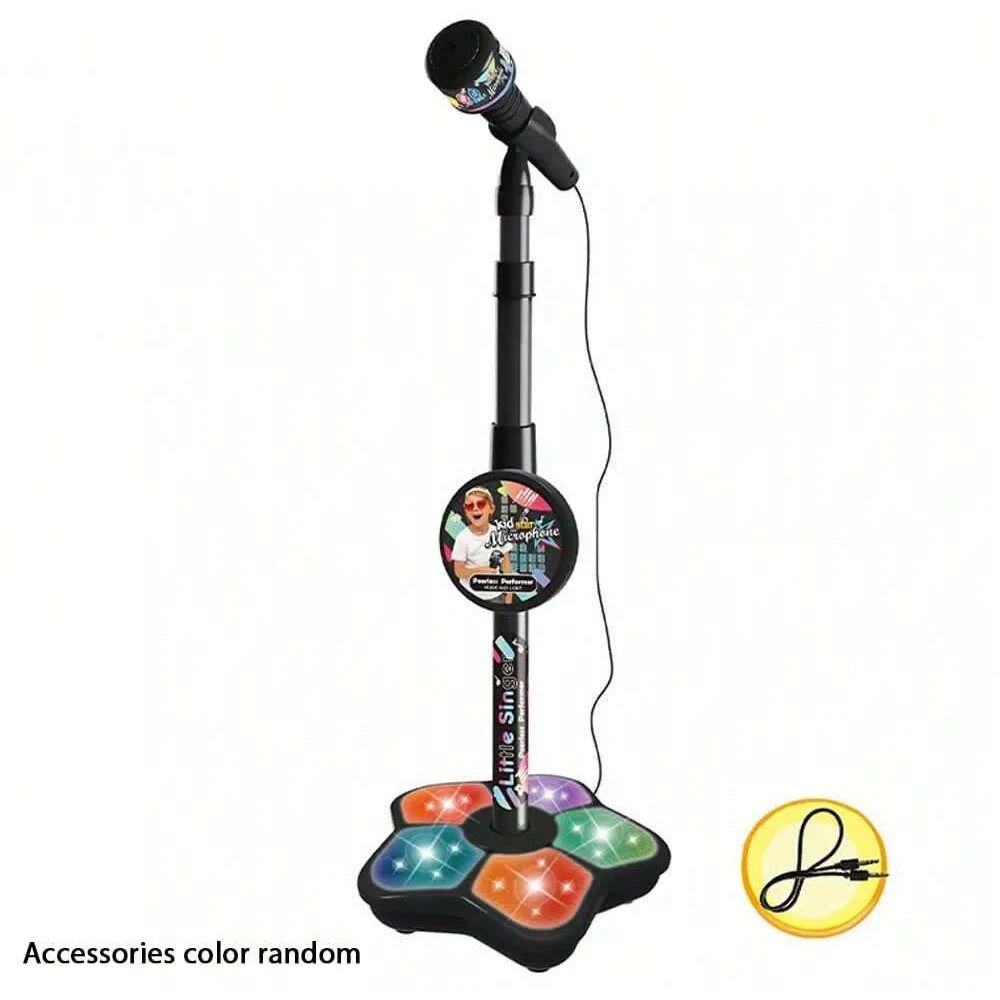 Kids Microphone Stand Toy Portable Karaoke Machine for Children