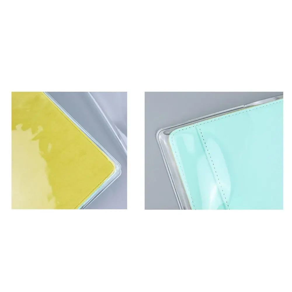 PVC Durable A5/A6 Notebook Protective Sleeve PVC Waterproof Book Cover Transparent Binder Protective Cover Diary