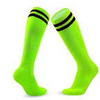 Loogdeel Soccer Socks Stretchy Compression Knee High Tube Socks Men Women Teens Kid Breathable Football Athletic Sports Socks