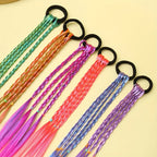 6 Pieces of Multi-Color Bohemian Style Sweet Wig Braid Hair Ties Suitable for Girls
